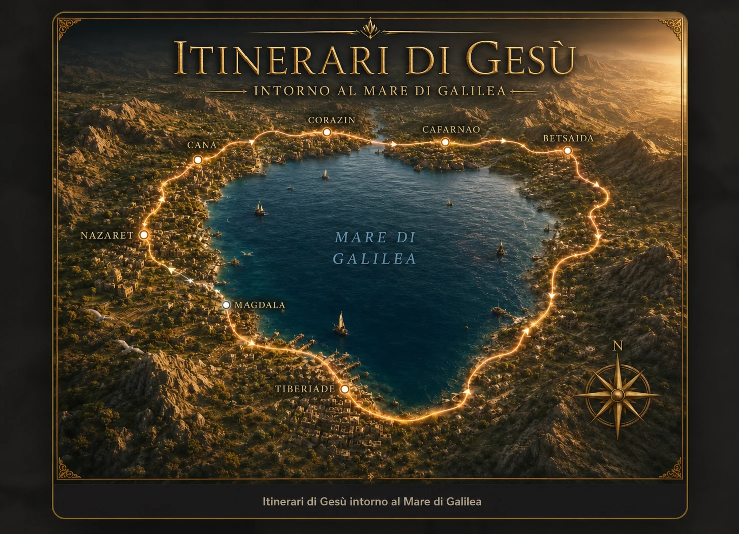 Itinerari di Gesù intorno al Mare di Galilea